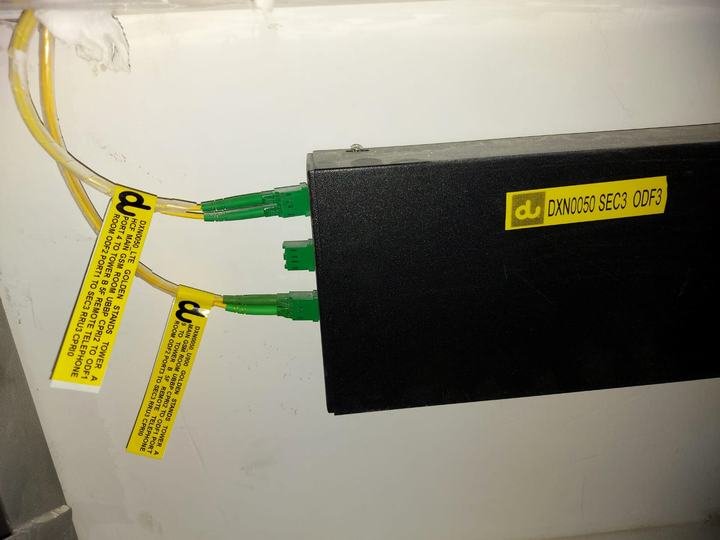 Labeled fiber termination