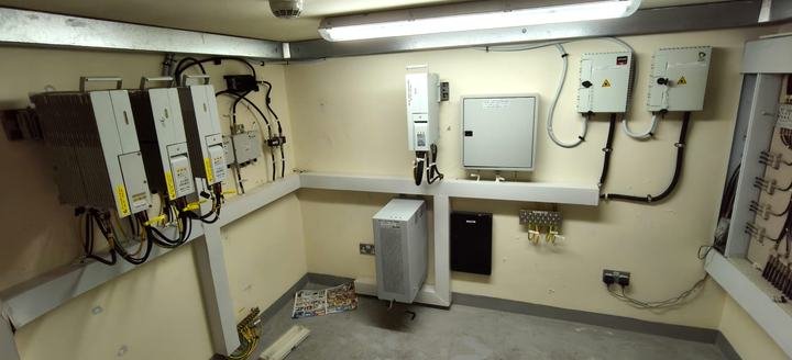 Equipment room, wall-mounted units