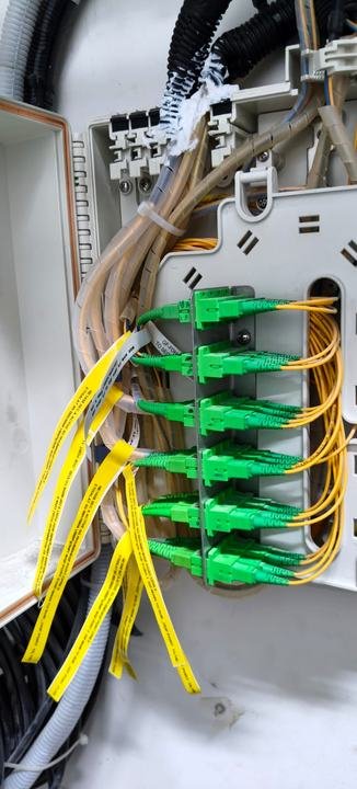 Fiber splice box termination