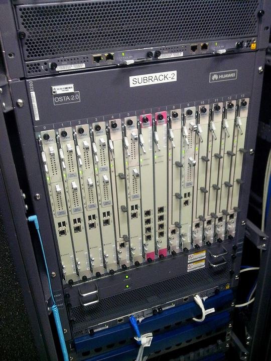 Core network equipment rack