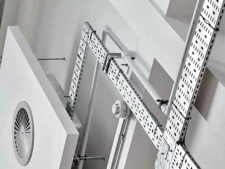 Cable tray and conduit installation